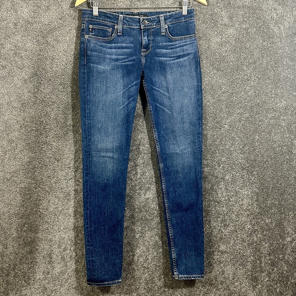 Big Star Jeans Womens 27 Blue Western Low Rise Fit Dark Wash Stretch Casual